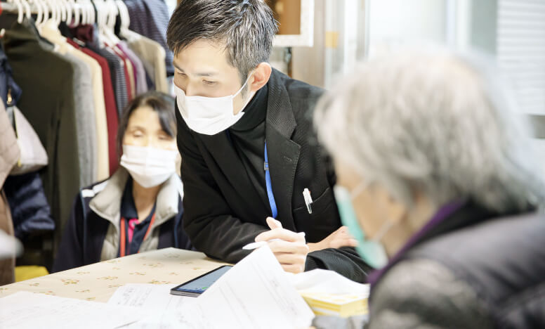 スタッフによる診療計画ミーティングの様子
